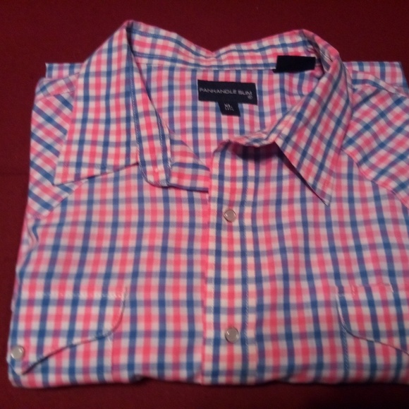Panhandle Slim Men's XL Pearl Snap Short Sleeve - Picture 1 of 4